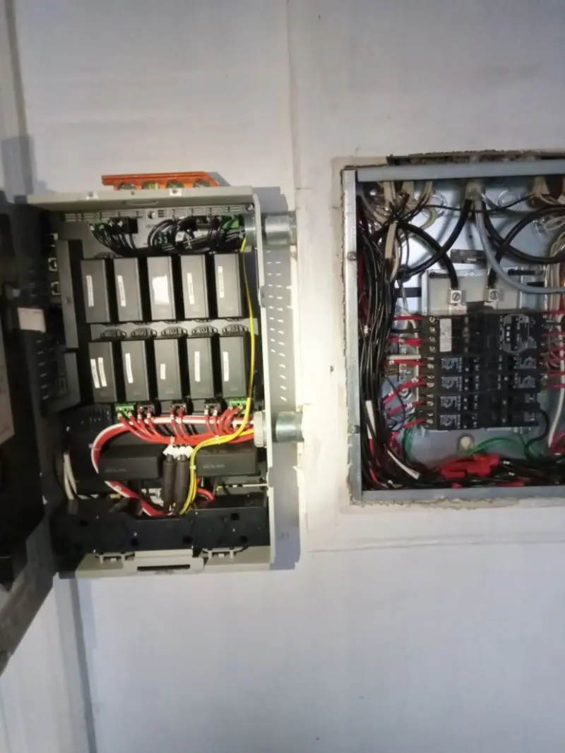 Electrical panel upgrade completed for Security Camera Wiring in Oroville East